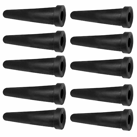 Superior Electric Cord Protector Strain Relief Rubber Boot fits 14/2, 16/2, 16/3 AWG Electrical Cords, PK 10 Boot-B-10PK